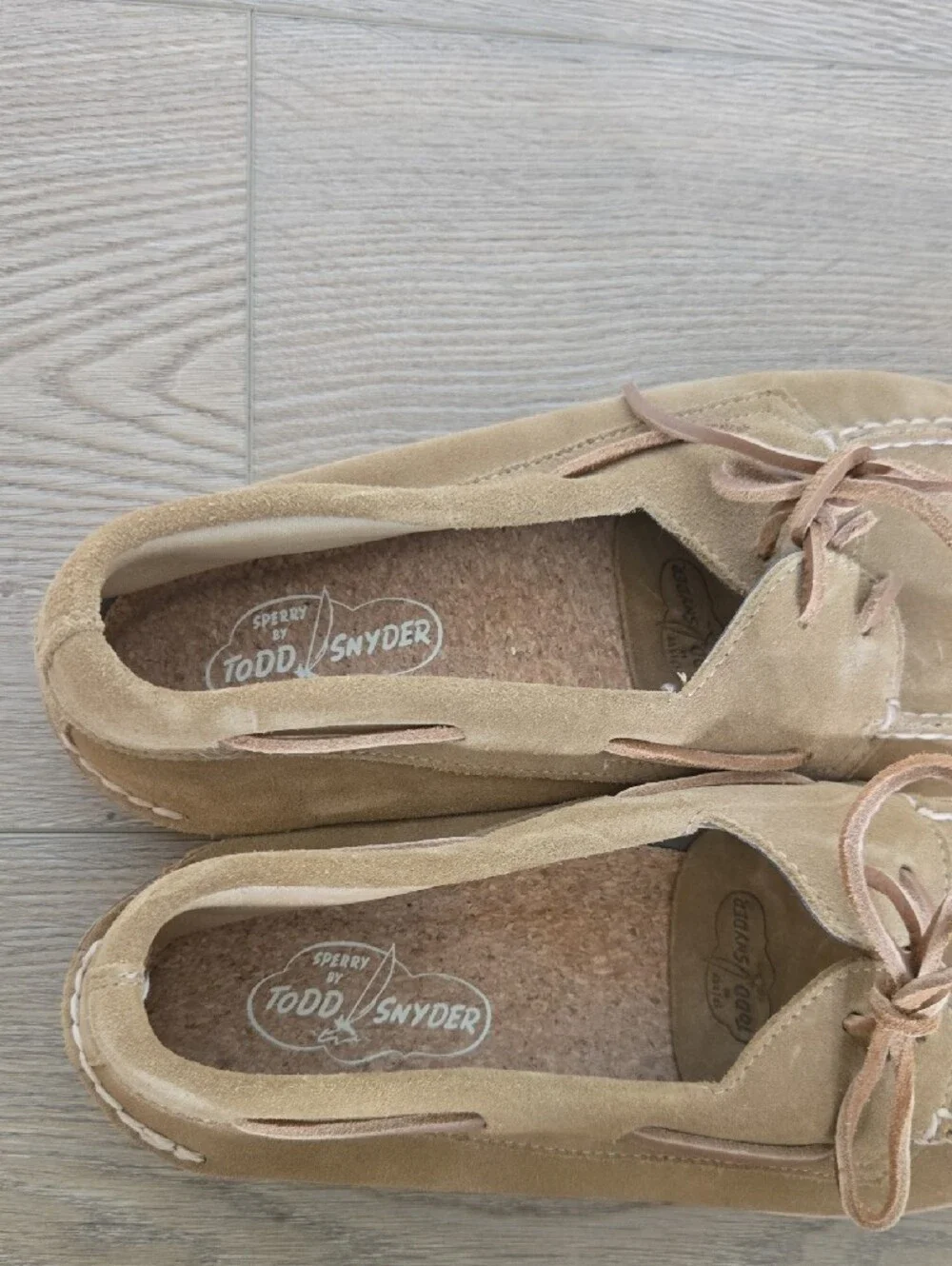 Sperry x Todd Snyder Suede Boat Shoes Tan Men's 11.5